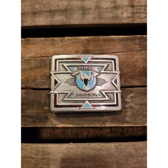 Harley-Davidson Other - Harley Davidson "Westen Spirit" Belt Buckle Turquoise With Serial Number